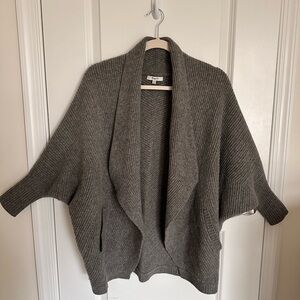 Madewell Gray Wool Cardigan Sweater